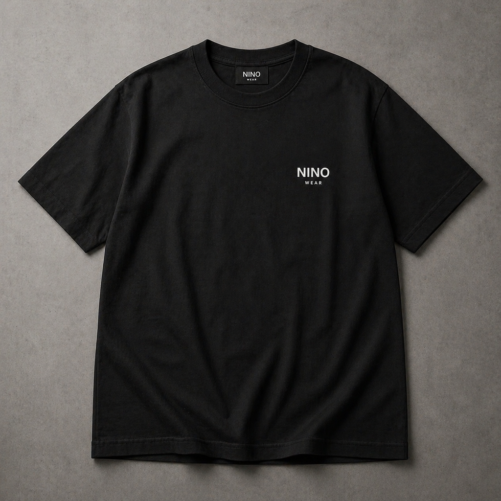 NINO Oversized T-Shirt – Black Edition