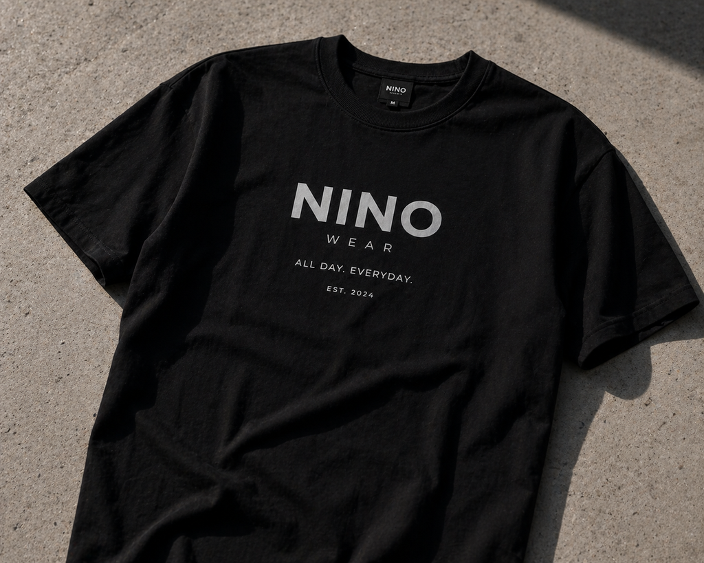 NINO Oversized T-Shirt – Black Edition