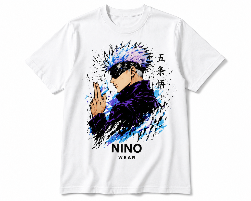 NINO Wear Anime Graphic Oversized T-Shirt – White